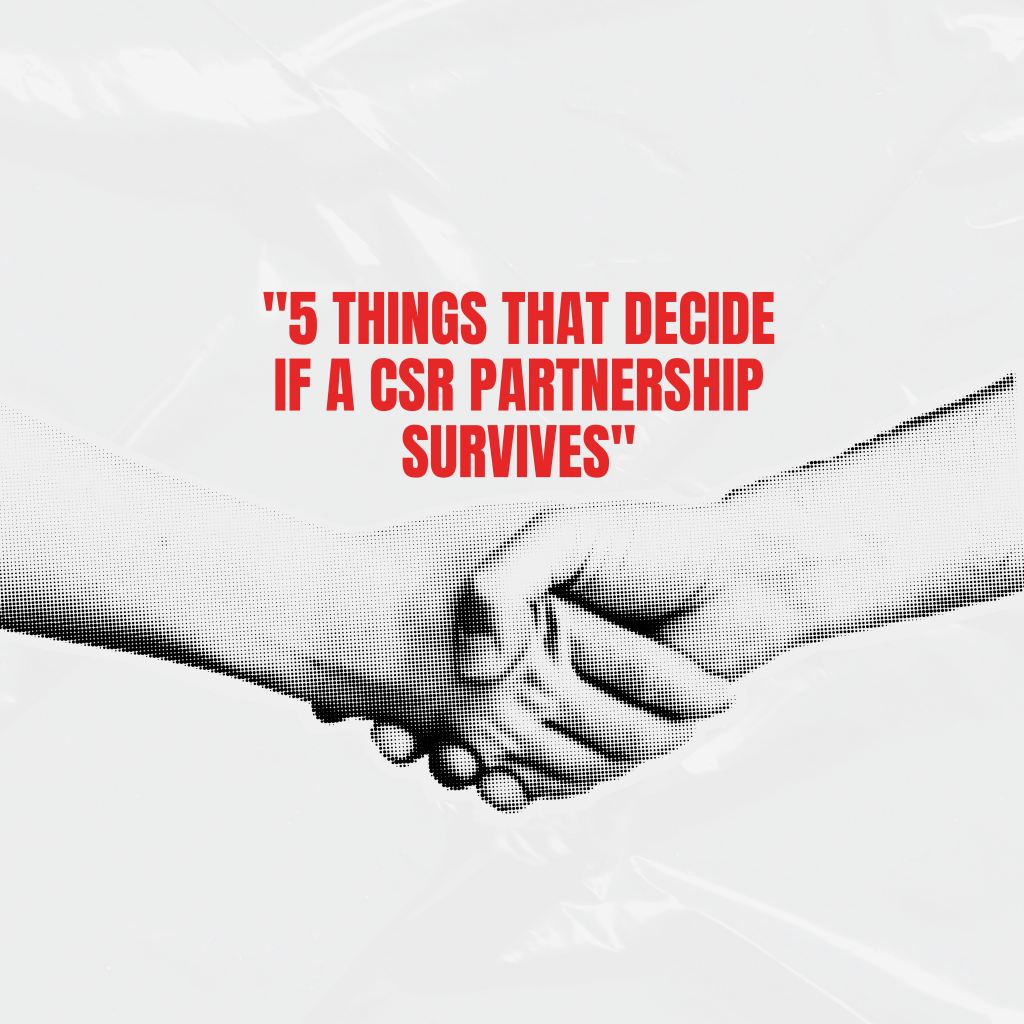 Collaboration between corporate and community teams on a CSR project in India