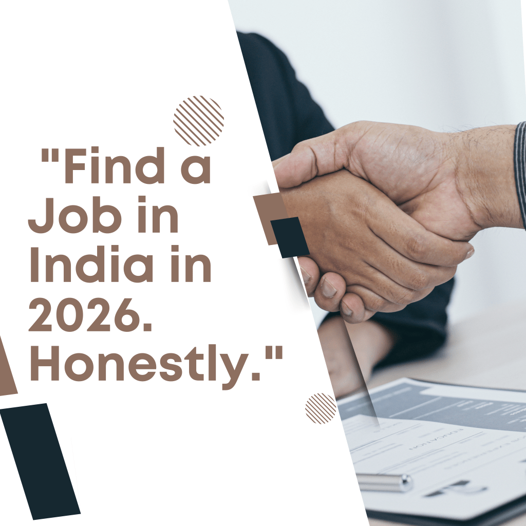 Indian professional searching for a job in the 2026 job market
