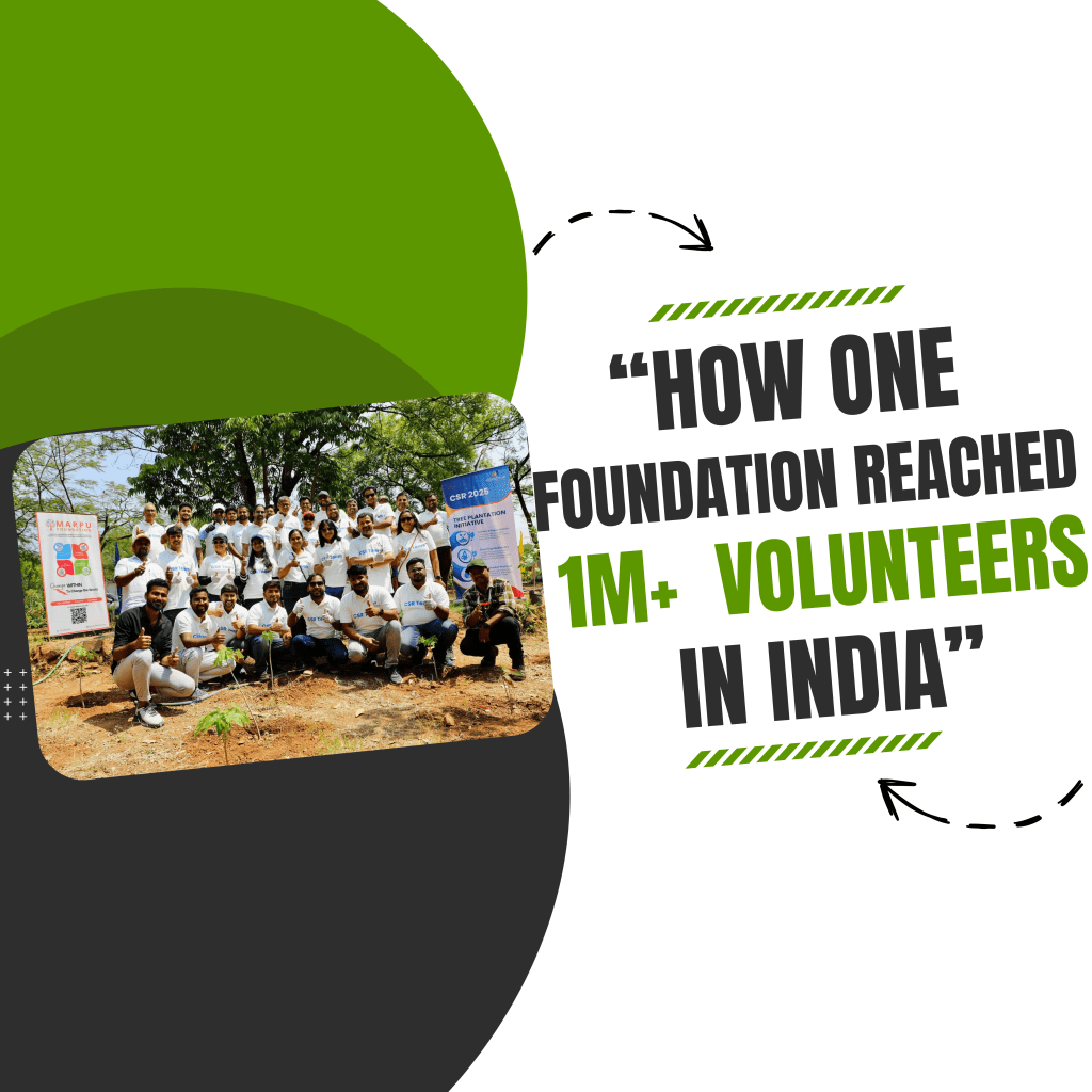India's volunteer flywheel — how Marpu Foundation built India's largest CSR volunteer network across 23 states with over a million volunteers